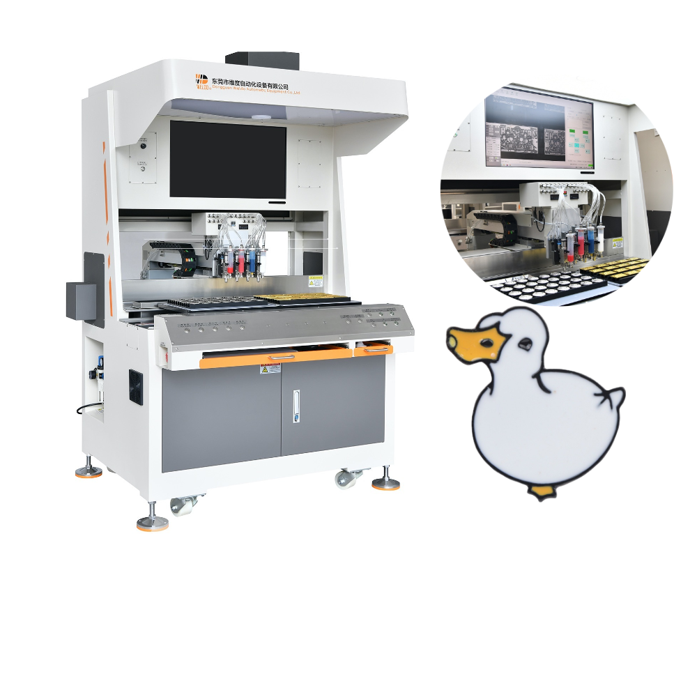3D custom enamel pin badge  filling machine